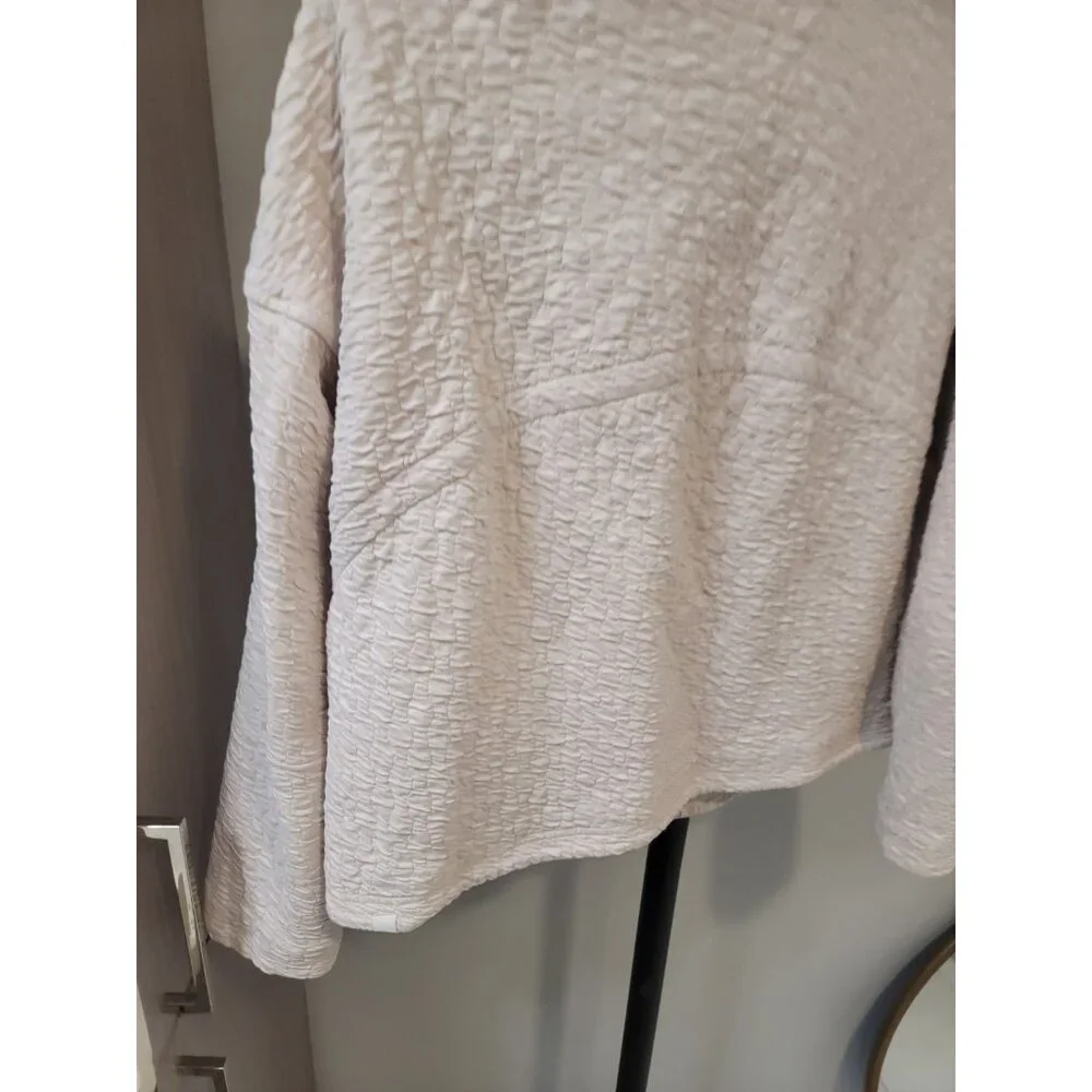 lululemon athletica Cream Textured Full-Zip Jacket